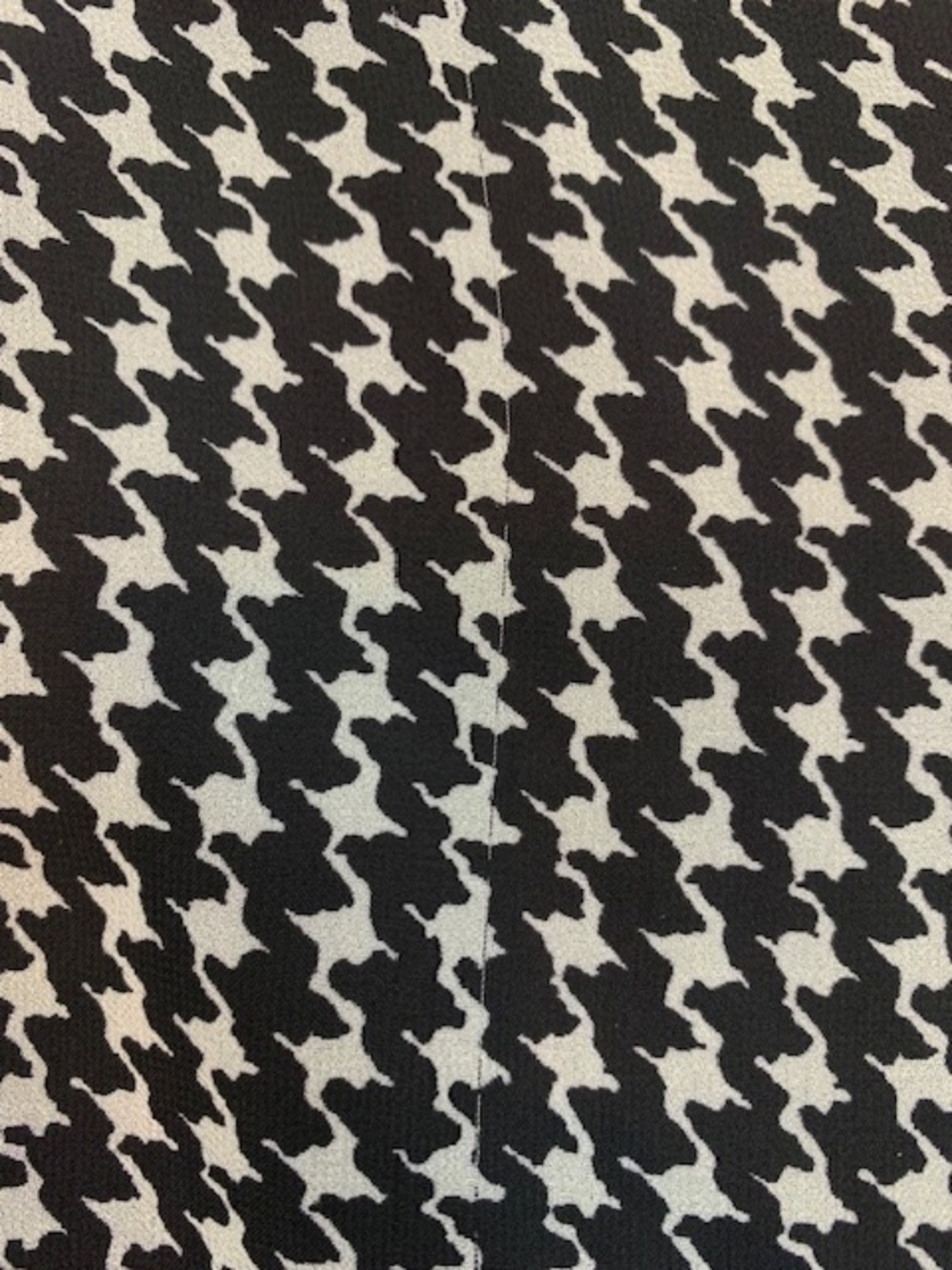 Kate Spade Elegant Chiffon Dress Houndstooth Black & White Women's Size 4 - Picture 9 of 14